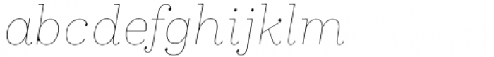 Madley Hairline Italic Font LOWERCASE