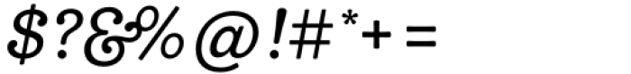 Madley Medium Italic Font OTHER CHARS