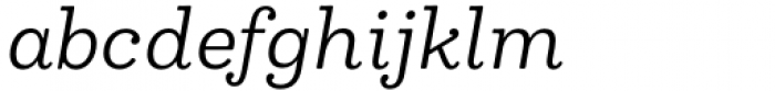 Madley Regular Italic Font LOWERCASE