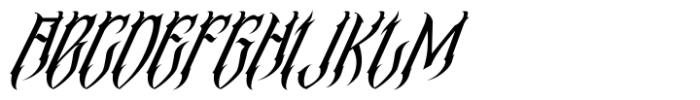 Madnes Blackletter Italic Font UPPERCASE
