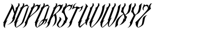 Madnes Blackletter Italic Font UPPERCASE