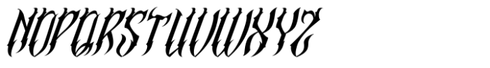 Madnes Blackletter Italic Font LOWERCASE