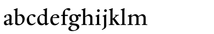 Madrigal Antikva Font LOWERCASE