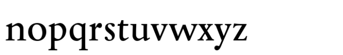 Madrigal Antikva Font LOWERCASE