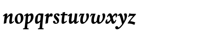 Madrigal Fett Kursiv Font LOWERCASE