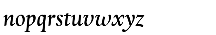 Madrigal Kursiv Font LOWERCASE