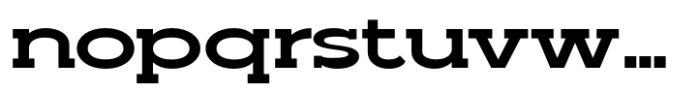 Madriz Black Expanded Font LOWERCASE