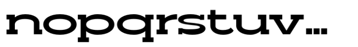 Madriz Black Extra Expanded Font LOWERCASE