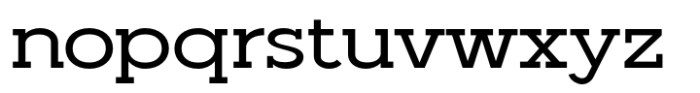Madriz Medium Semi Expanded Font LOWERCASE