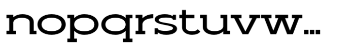 Madriz Semi Bold Expanded Font LOWERCASE