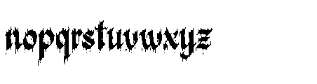 Madrock Font LOWERCASE