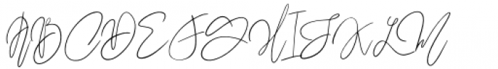 Madrutype Signature Regular Font UPPERCASE