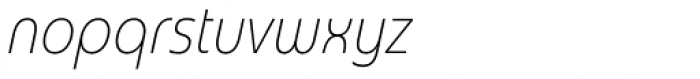 Madurai Condensed Thin Italic Font LOWERCASE