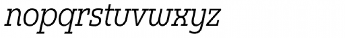 Madurai Slab Cond Book Italic Font LOWERCASE