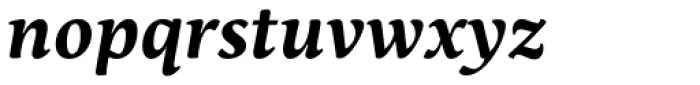 Maecenas Bold Italic Font LOWERCASE