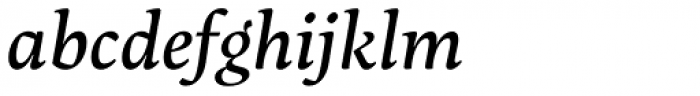 Maecenas Medium Italic Font LOWERCASE