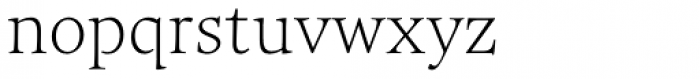 Maecenas Thin Font LOWERCASE