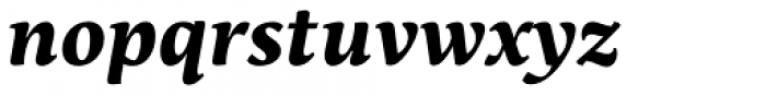 Maecenas Ultra Bold Italic Font LOWERCASE