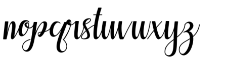 Maesha Font LOWERCASE