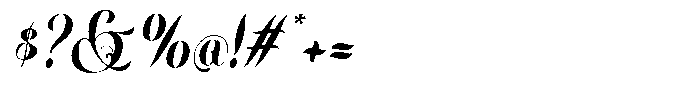 Maffisoy Italic Font OTHER CHARS