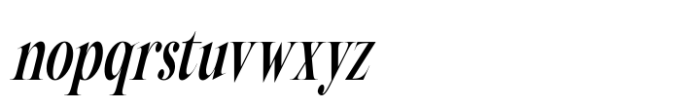 Mafian Italic Font LOWERCASE