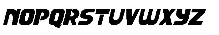 Mafteis Italic Font UPPERCASE