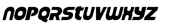 Mafteis Italic Font LOWERCASE