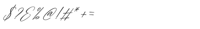 Magarella Script Font OTHER CHARS