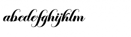 Magdaline Script Regular Font LOWERCASE