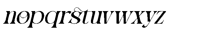 Magdes Italic Font LOWERCASE