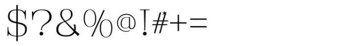 Mageitan Extra Light Font OTHER CHARS