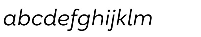 Magenos Light Italic Font LOWERCASE