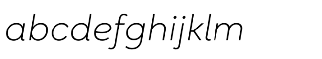 Magenos Thin Italic Font LOWERCASE