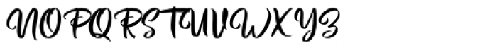 Magentasia Handwritten Font UPPERCASE