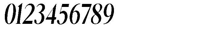 Magerist Bold Condensed Italic Font OTHER CHARS