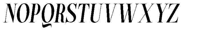 Magerist Bold Condensed Italic Font UPPERCASE