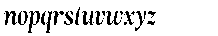 Magerist Bold Condensed Italic Font LOWERCASE