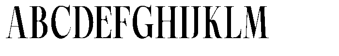 Magerist Bold Condensed Plain Font UPPERCASE