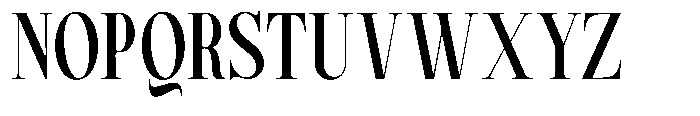 Magerist Bold Condensed Plain Font UPPERCASE