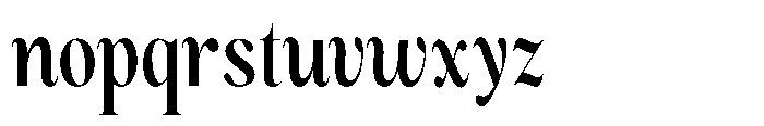 Magerist Bold Condensed Plain Font LOWERCASE