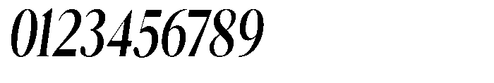 Magerist Bold Condensed Slant Font OTHER CHARS