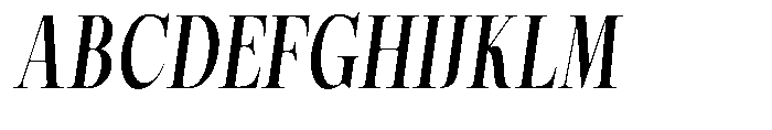 Magerist Bold Condensed Slant Font UPPERCASE