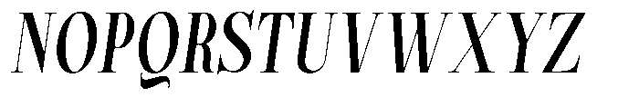 Magerist Bold Condensed Slant Font UPPERCASE