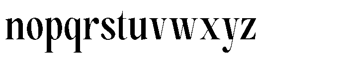 Magerist Bold Condensed Font LOWERCASE