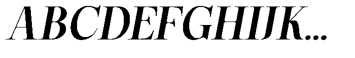 Magerist Bold Expanded Italic Font UPPERCASE