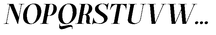 Magerist Bold Expanded Italic Font UPPERCASE