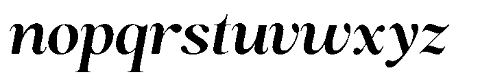 Magerist Bold Expanded Italic Font LOWERCASE