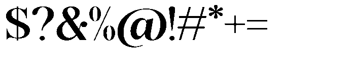 Magerist Bold Expanded Font OTHER CHARS