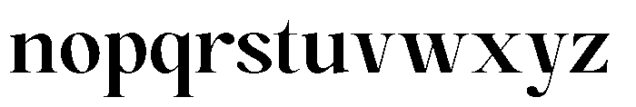 Magerist Bold Expanded Font LOWERCASE