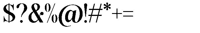Magerist Bold Plain Font OTHER CHARS